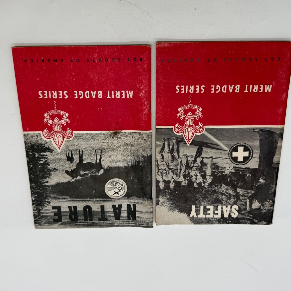 Vintage 1964 Boy Scouts of America Merit Badge Series Nature Safety Booklets 2pc
